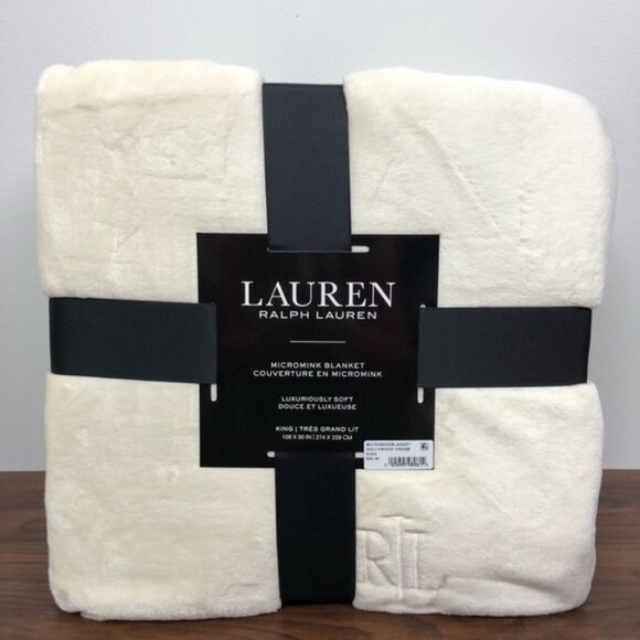 NEW Ralph Lauren Micromink KING Blanket - Picture 1 of 6